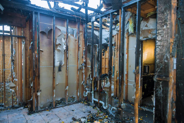 Professional Fire Damage Repair technician working in Gainesville, TX